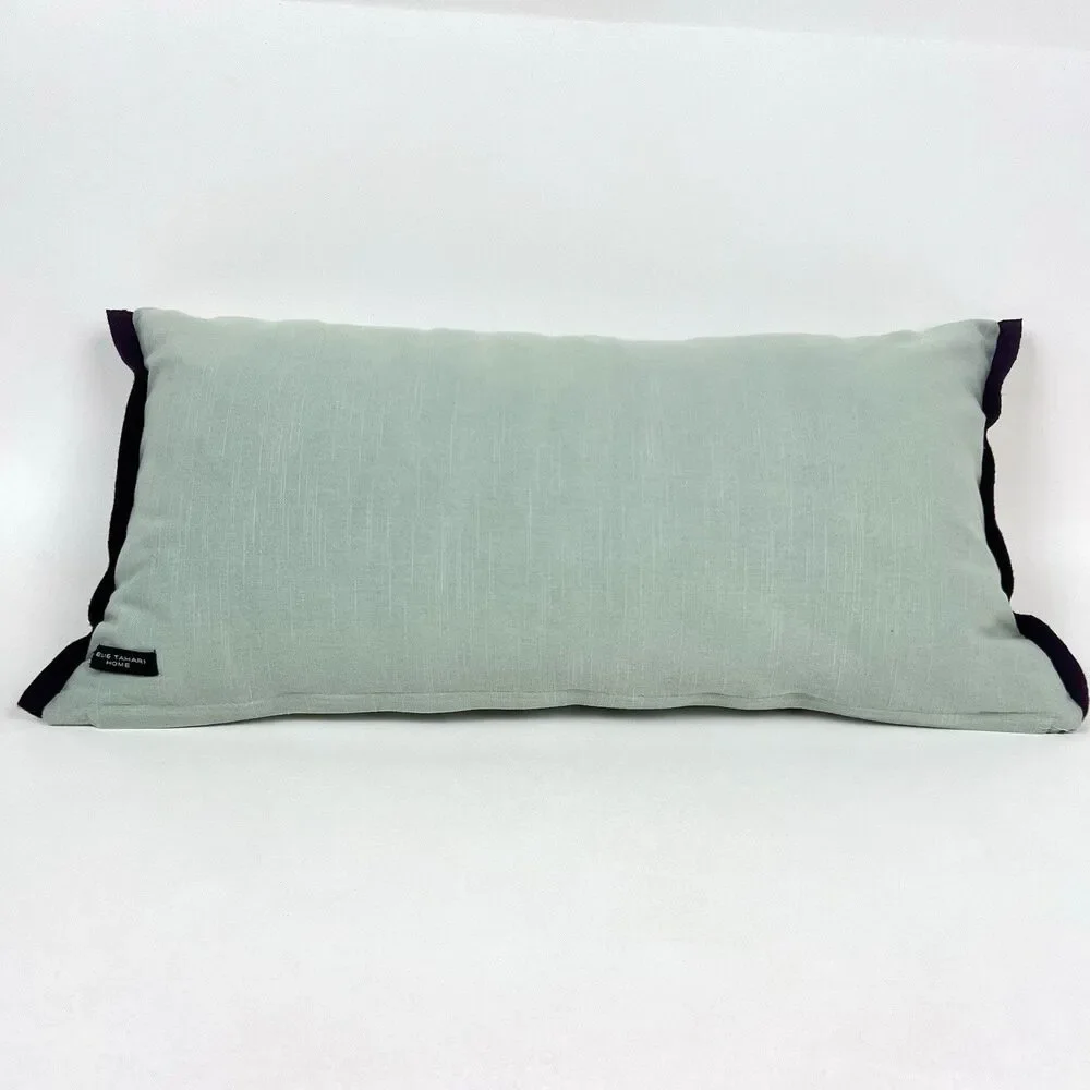 Elle Tahari Home Embroidered Pillow & Insert Rectangular Birds Florals 14